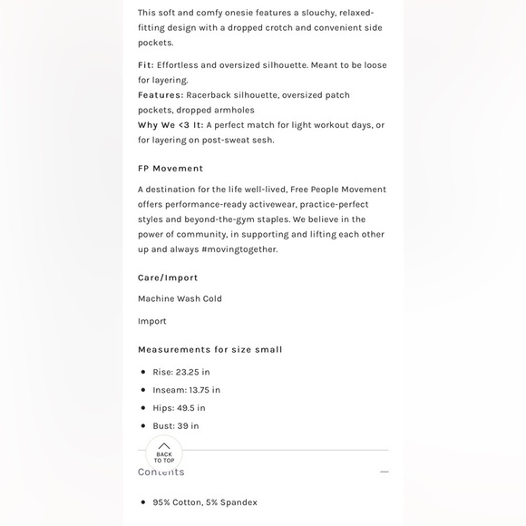 Free People Hot Shot Onesie Size Large NWT - Picture 2 of 14